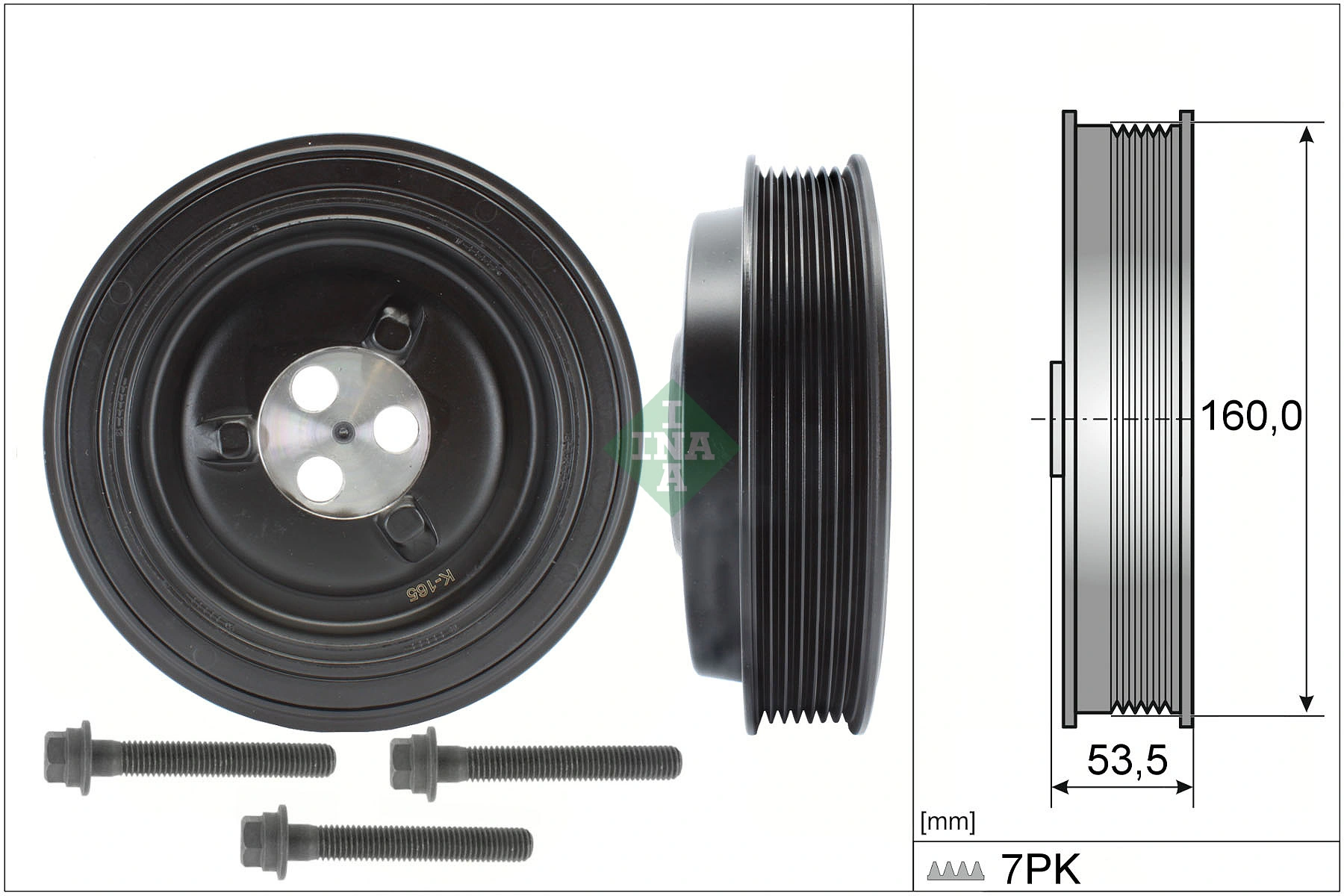 Belt Pulley Set, crankshaft